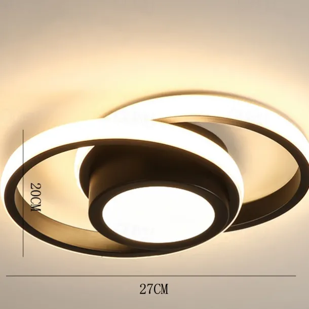 LED Ceiling Light 1-Light 32cm Geometric Shapes Flush Mount Lights Silica gel Aluminum Ceilling Light for Corridor Porch Bar Creative Loft Balcony Lamps Warm White/White 110-240V