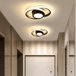 LED Ceiling Light 1-Light 32cm Geometric Shapes Flush Mount Lights Silica gel Aluminum Ceilling Light for Corridor Porch Bar Creative Loft Balcony Lamps Warm White/White 110-240V