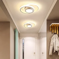 LED Ceiling Light 1-Light 32cm Geometric Shapes Flush Mount Lights Silica gel Aluminum Ceilling Light for Corridor Porch Bar Creative Loft Balcony Lamps Warm White/White 110-240V