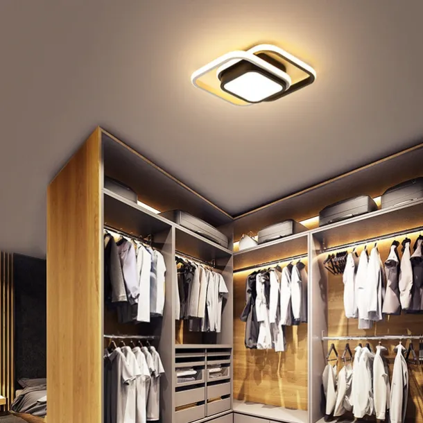 LED Ceiling Light 1-Light 32cm Geometric Shapes Flush Mount Lights Silica gel Aluminum Ceilling Light for Corridor Porch Bar Creative Loft Balcony Lamps Warm White/White 110-240V