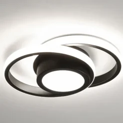 LED Ceiling Light 1-Light 32cm Geometric Shapes Flush Mount Lights Silica gel Aluminum Ceilling Light for Corridor Porch Bar Creative Loft Balcony Lamps Warm White/White 110-240V