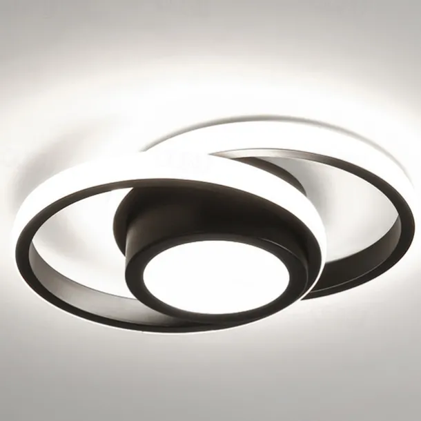 LED Ceiling Light 1-Light 32cm Geometric Shapes Flush Mount Lights Silica gel Aluminum Ceilling Light for Corridor Porch Bar Creative Loft Balcony Lamps Warm White/White 110-240V