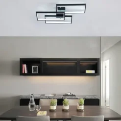 LED Ceiling Light Modern Flush Mount Light Fixture Rectangle Lights for Bedroom Kitchen Living Room Ceiling Lamp 60cm 110-240V