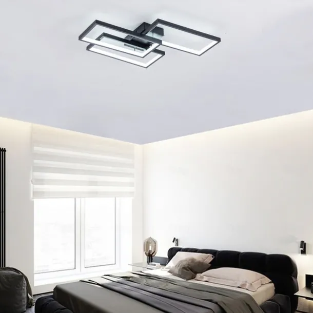 LED Ceiling Light Modern Flush Mount Light Fixture Rectangle Lights for Bedroom Kitchen Living Room Ceiling Lamp 60cm 110-240V