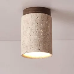 LED Ceiling Lights Warm White 1-Light Japanese Wabi Sabi Hotel Lobby Corridor Close to Ceiling Lighting Creative Restaurant Room Balcony Ceiling Lamp Fixtures 100-265V