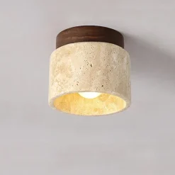 LED Ceiling Lights Warm White 1-Light Japanese Wabi Sabi Hotel Lobby Corridor Close to Ceiling Lighting Creative Restaurant Room Balcony Ceiling Lamp Fixtures 100-265V