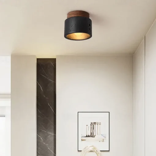 LED Ceiling Lights Warm White 1-Light Japanese Wabi Sabi Hotel Lobby Corridor Close to Ceiling Lighting Creative Restaurant Room Balcony Ceiling Lamp Fixtures 100-265V