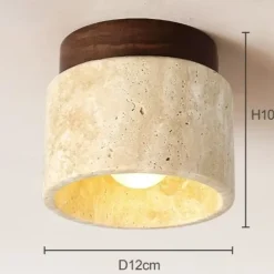 LED Ceiling Lights Warm White 1-Light Japanese Wabi Sabi Hotel Lobby Corridor Close to Ceiling Lighting Creative Restaurant Room Balcony Ceiling Lamp Fixtures 100-265V