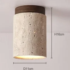 LED Ceiling Lights Warm White 1-Light Japanese Wabi Sabi Hotel Lobby Corridor Close to Ceiling Lighting Creative Restaurant Room Balcony Ceiling Lamp Fixtures 100-265V