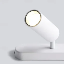 LED Ceiling Spotlights Adjustable Dimmable Fixed Track Lighting Kit, 25.4cm 2 Way Black Ceiling Mount Spot Light Fixtures, Directional Spotlight Accent Lamps for Kitchen Gallery Hallway (3 Color Mode)