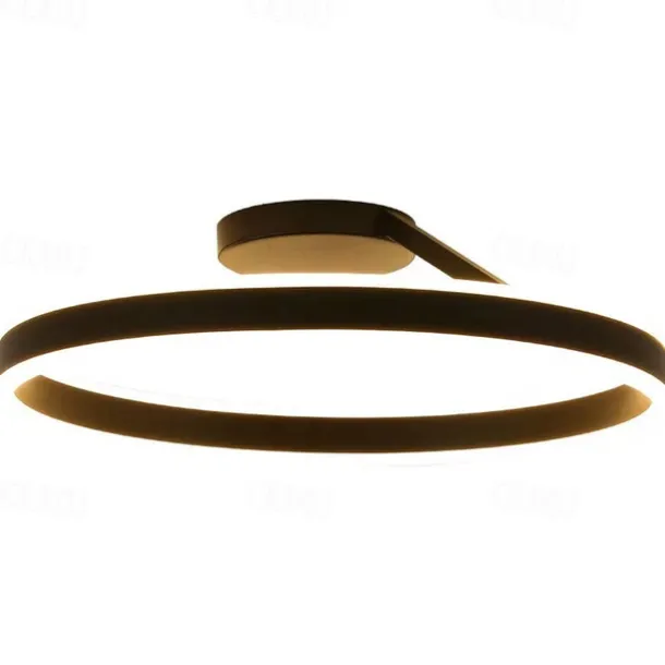 LED Ceilling Light 50cm 1-Light Ring Circle Design Dimmable Aluminum Painted Finishes Luxurious Modern Style Dining Room Bedroom Pendant Lamps 110-240V ONLY DIMMABLE WITH REMOTE CONTROL