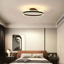 LED Ceilling Light 50cm 1-Light Ring Circle Design Dimmable Aluminum Painted Finishes Luxurious Modern Style Dining Room Bedroom Pendant Lamps 110-240V ONLY DIMMABLE WITH REMOTE CONTROL