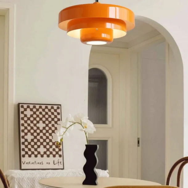 Led Chandelier Ceiling Light Macaron Retro Aluminum Nordic Style Cafe Bar Warm Light 1-Light 110-120V 220-240V