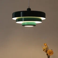Led Chandelier Ceiling Light Macaron Retro Aluminum Nordic Style Cafe Bar Warm Light 1-Light 110-120V 220-240V