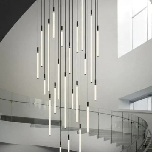 LED Chandelier Dimmable 3/5/7/11 Pendant Light for Kitchen Island Stairs 110-240V