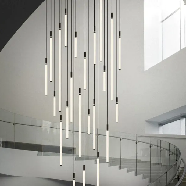 LED Chandelier Dimmable 3/5/7/11 Pendant Light for Kitchen Island Stairs 110-240V