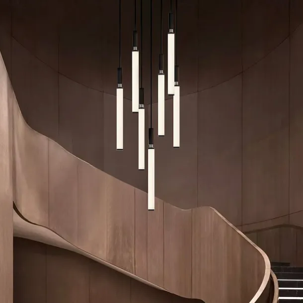 LED Chandelier Dimmable 3/5/7/11 Pendant Light for Kitchen Island Stairs 110-240V