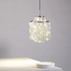 Led Chandelier French Medieval Design Metal Shell Natural Cream Style Dining Room Bar Cafe Warm Light 1-Light 28-80Cm 110-120V 220-240V