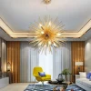 LED Chandeliers Firework 9/12-Lights 50cm Modern Electroplated Globe Chandeliers LED Nordic Style Pendant Lights Living Room Dining Room G9 Bulb Base