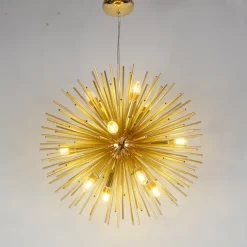 LED Chandeliers Firework 9/12-Lights 50cm Modern Electroplated Globe Chandeliers LED Nordic Style Pendant Lights Living Room Dining Room G9 Bulb Base