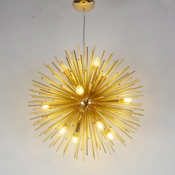 LED Chandeliers Firework 9/12-Lights 50cm Modern Electroplated Globe Chandeliers LED Nordic Style Pendant Lights Living Room Dining Room G9 Bulb Base