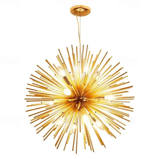 LED Chandeliers Firework 9/12-Lights 50cm Modern Electroplated Globe Chandeliers LED Nordic Style Pendant Lights Living Room Dining Room G9 Bulb Base