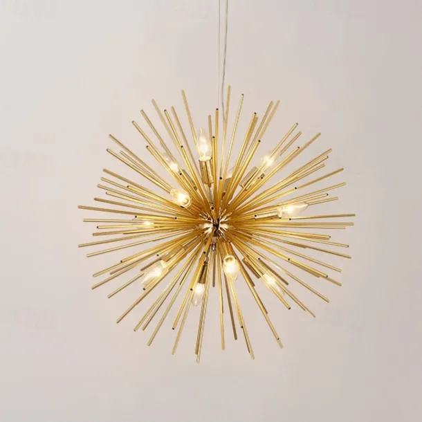 LED Chandeliers Firework 9/12-Lights 50cm Modern Electroplated Globe Chandeliers LED Nordic Style Pendant Lights Living Room Dining Room G9 Bulb Base