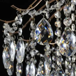 LED Chandeliers Modern Luxury, 42/50/60/80cm 6/6/12/14-Light Gold Crystal for Home Interiors Kitchen Bedroom Iron Art Tree Branch Lamp Creative Lamp Light Warm White 110-240V