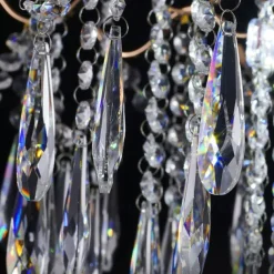 LED Chandeliers Modern Luxury, 42/50/60/80cm 6/10/12/14-Light Gold Crystal for Home Interiors Kitchen Bedroom Iron Art Tree Branch Lamp Creative Lamp Light Warm White 110-240V