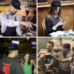 LED Costume Hats LED Caps Display APP Programmable LED Message Display Hats Luminous Flashing Baseball Cap Cool Party Hat Messages Scrolling LED Hats And Caps