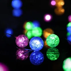 Led Crystal Clear Ball String Light Fairy Flexible Garland Lights 1M 3M 30Leds for Party Wedding Christmas Tree Holiday Decor Lighting