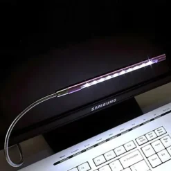 LED Desk Lamp DC 5V USB Mini 10 LEDs Metal Lamp for Reading Book Flexible Book Reading Lamp Night Light Notebook Laptop PC 1Pcs