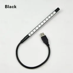 LED Desk Lamp DC 5V USB Mini 10 LEDs Metal Lamp for Reading Book Flexible Book Reading Lamp Night Light Notebook Laptop PC 1Pcs