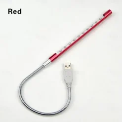 LED Desk Lamp DC 5V USB Mini 10 LEDs Metal Lamp for Reading Book Flexible Book Reading Lamp Night Light Notebook Laptop PC 1Pcs