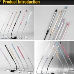 LED Desk Lamp DC 5V USB Mini 10 LEDs Metal Lamp for Reading Book Flexible Book Reading Lamp Night Light Notebook Laptop PC 1Pcs