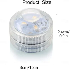 3LED Diving Tank Light Underwater Submersible Light Remote Control Only for RGB Version 1pcs