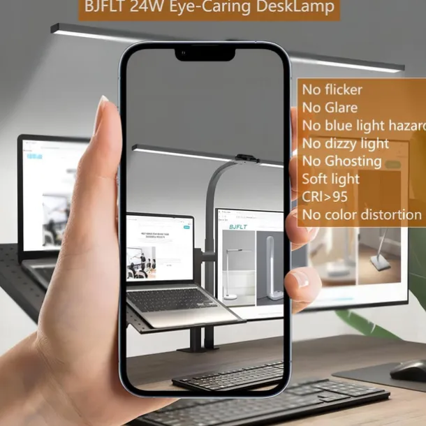 LED Double Head Desk Lamp 24W Brightest Architect Double Swing-arm Table Lamps for Workbench, Monitor, Home Reading, Offices, Bedrooms and Dormitories