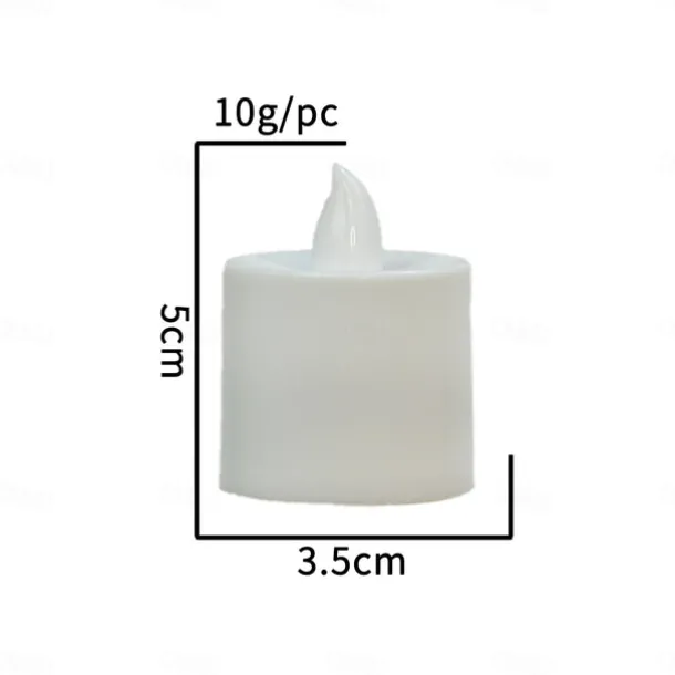 LED Electronic Candle Light Heart Shaped Valentine's Day Proposal Party Romantic Decoration Props Christmas Halloween Holiday Party Home Decoration 12/24pcs