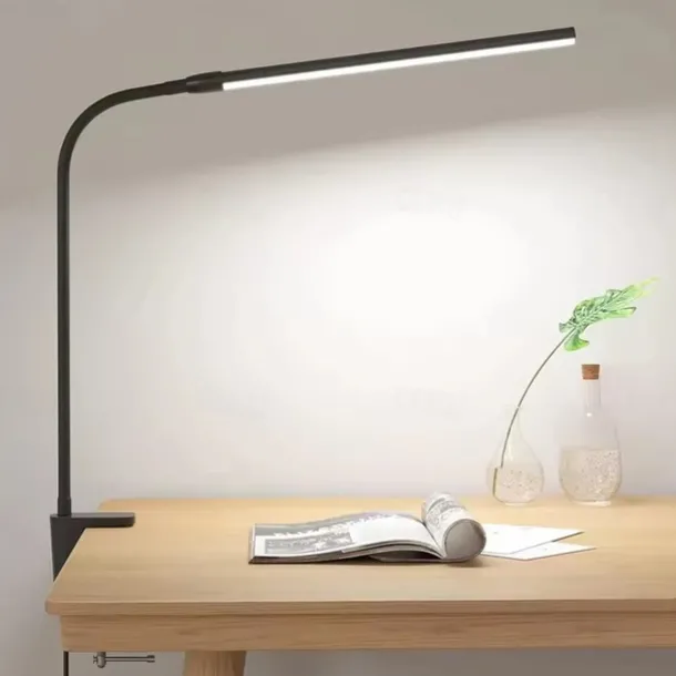 LED Eye Protection Desk Lamp USB Powered for Learning & Reading – Full Spectrum, Low Blue Light with Folding Clip and Dimmable 1PC