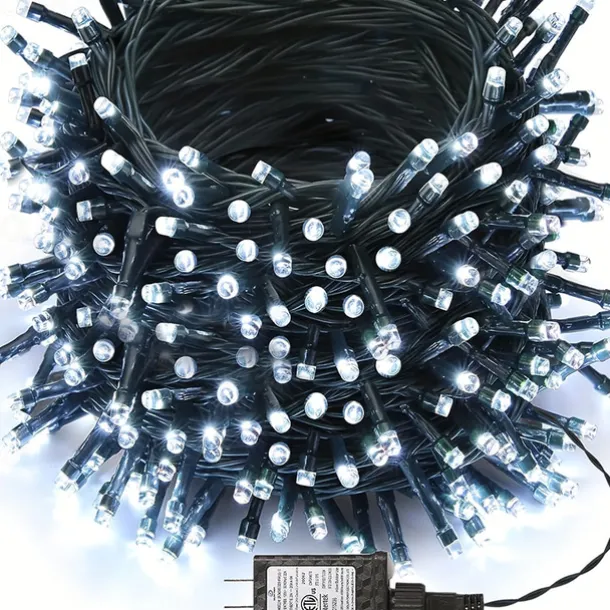 LED Fairy Lights Plug in, Waterproof String Lights Outdoor & Indoor With 8 Modes, Xmas Tree Lights Plug In for Holiday Party Wedding Decoration