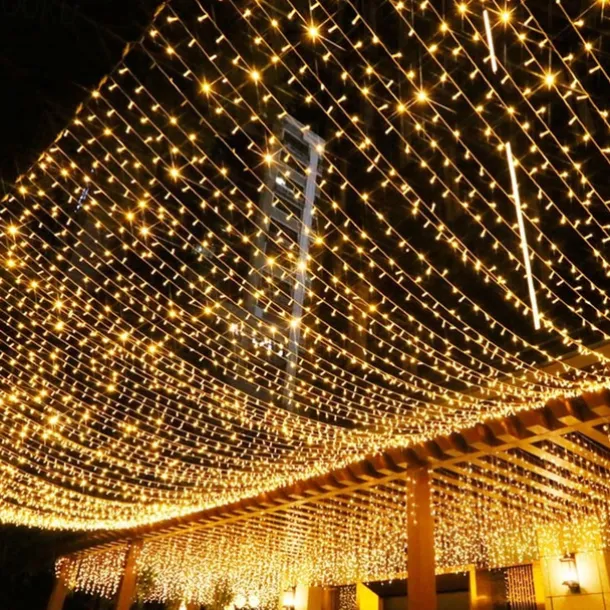 LED Fairy String Light 100M 800Leds 50M 400Leds 8 Modes Waterproof Flexible Christmas Holiday Light for Xmas Tree Party Yard Garden Patio Colorful Lighting EU US AU UK Plug