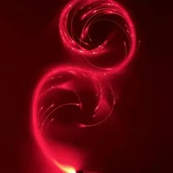 LED Fiber Optic Dance Whip - USB Rechargeable Ideal for Halloween Christmas and Holiday Celebrations - Perfect for Stage Ambience Props
