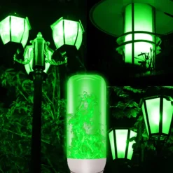 LED Fire Flame Bulb Lights 4 Modes Dynamic Flickering Effect Lamp Gravity Sensor for Indoor Outdoor Home Party Halloween Decoration 1/4pcs