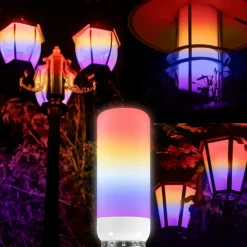 LED Fire Flame Bulb Lights 4 Modes Dynamic Flickering Effect Lamp Gravity Sensor for Indoor Outdoor Home Party Halloween Decoration 1/4pcs