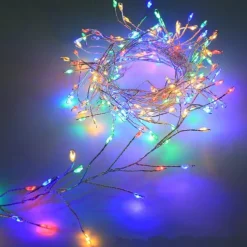 LED Firecracker String Lights DC31V 9M/6M 300/200 LEDs, IP65 Outdoor Waterproof Firework Cluster Fairy Lights, Christmas Holiday Party Decor, Colorful Lighting 1pc