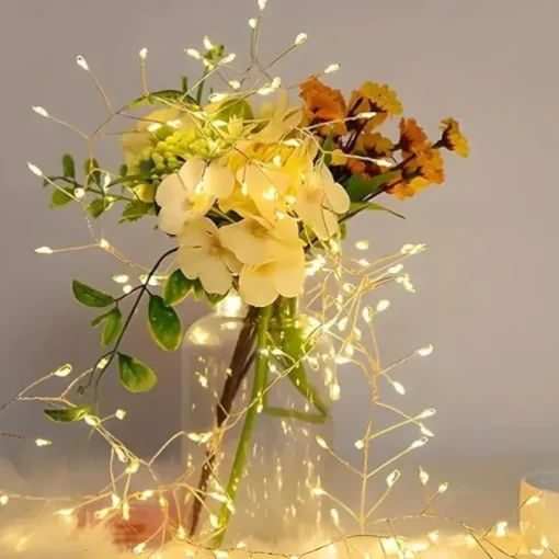 LED Firecracker String Lights DC31V 9M/6M 300/200 LEDs, IP65 Outdoor Waterproof Firework Cluster Fairy Lights, Christmas Holiday Party Decor, Colorful Lighting 1pc