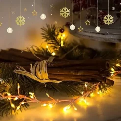 LED Firecracker String Lights DC31V 9M/6M 300/200 LEDs, IP65 Outdoor Waterproof Firework Cluster Fairy Lights, Christmas Holiday Party Decor, Colorful Lighting 1pc