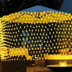Led Fishnet Lamp Mesh Lattice Lantern Outdoor Lighting Christmas Halloween Decoration Room Bedside Hanging Mesh Lamp