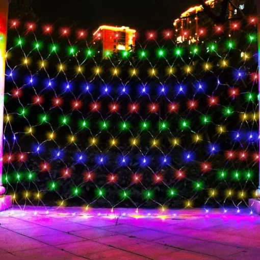 Led Fishnet Lamp Mesh Lattice Lantern Outdoor Lighting Christmas Halloween Decoration Room Bedside Hanging Mesh Lamp