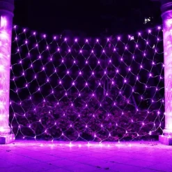 Led Fishnet Lamp Mesh Lattice Lantern Outdoor Lighting Christmas Halloween Decoration Room Bedside Hanging Mesh Lamp